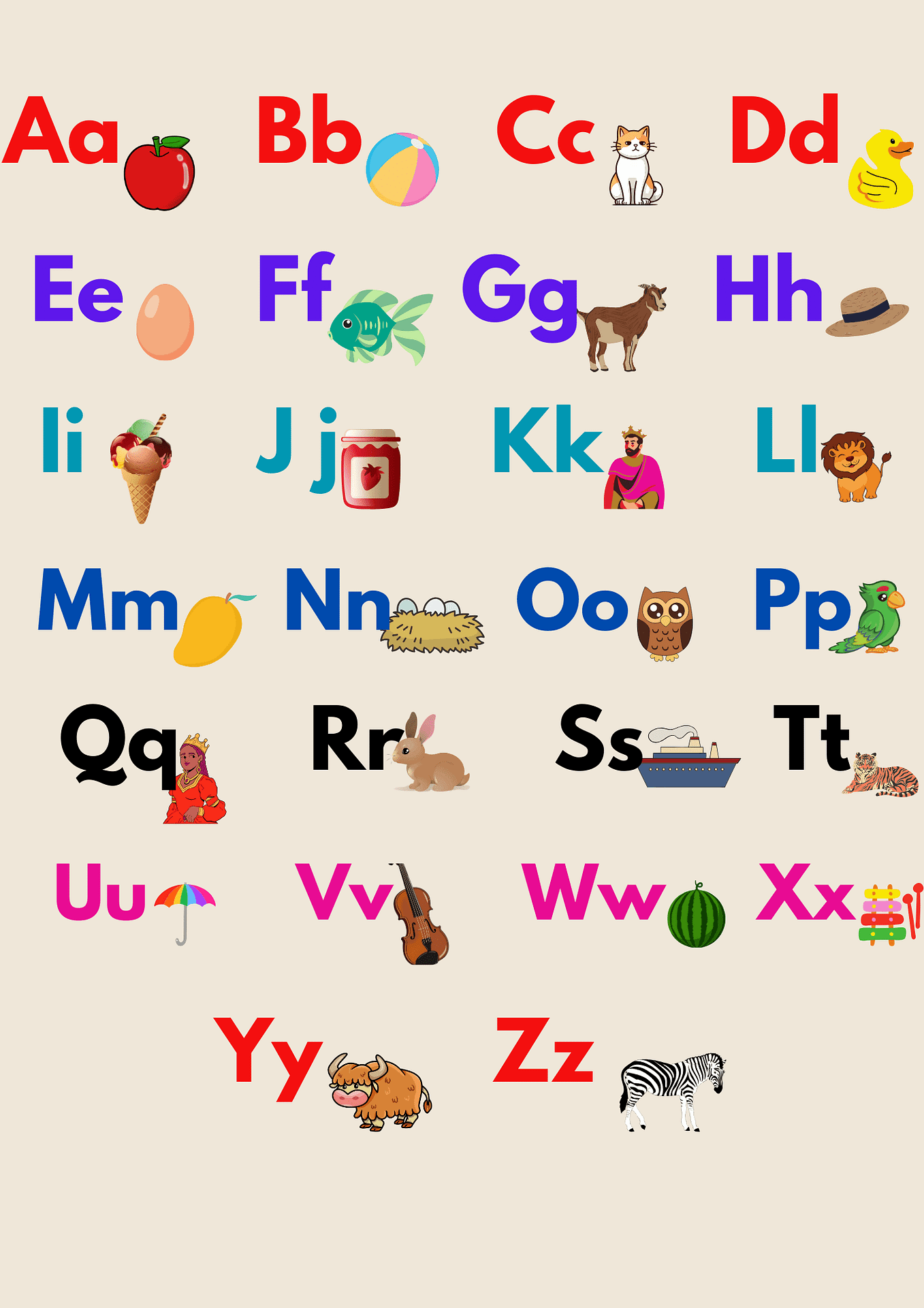 alphabets with pictures